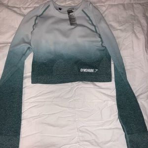 Gym shark crop top